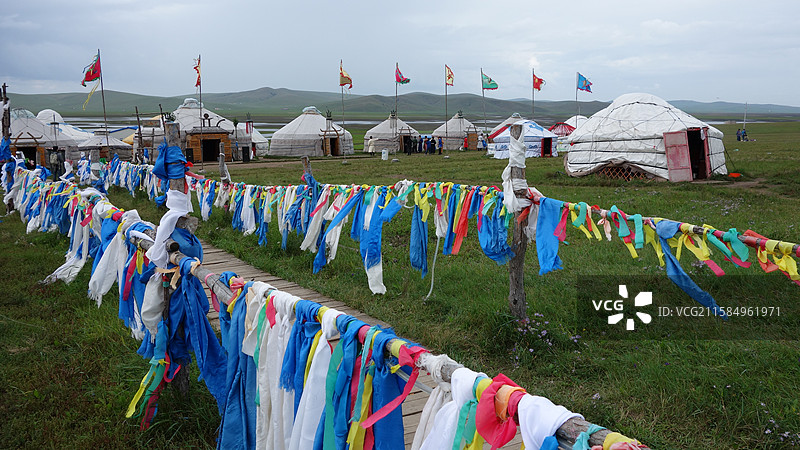 内蒙古呼伦贝尔市金帐汗蒙古部落图片素材