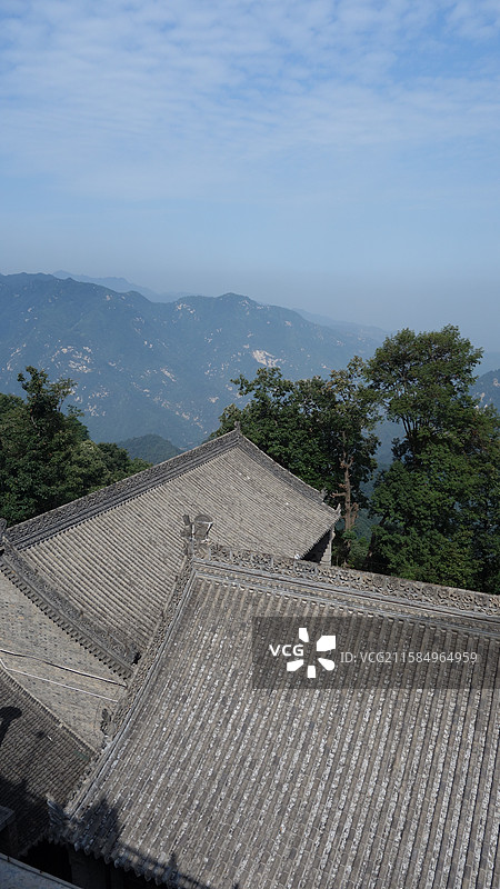 西安市长安区子午镇秦岭终南山世界地质公园南五台：紫竹林图片素材