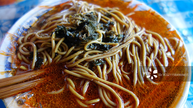 陕西省西安市长安区引镇秦岭大峪小峪嘉午台：小吃饸饹凉皮图片素材