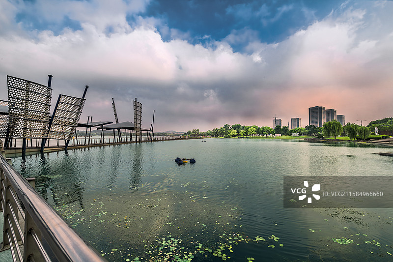 美丽的蠡湖景色图片素材