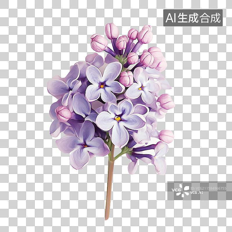 【AI数字艺术】紫色丁香花图片素材