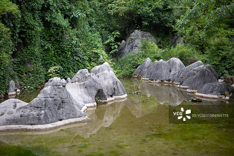 贵阳喀斯特石林公园图片素材