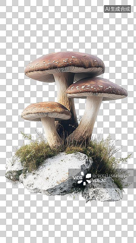 【AI数字艺术】苔藓蘑菇野生菌图片素材