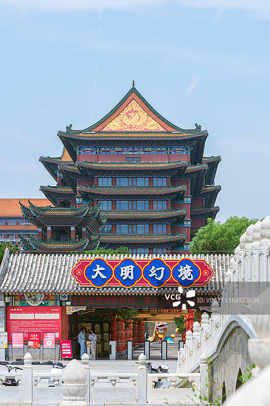 廊坊香河天下第一城景点建筑风光图片素材