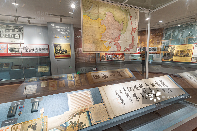 吉林大栗子溥仪宣召退位旧址图片素材