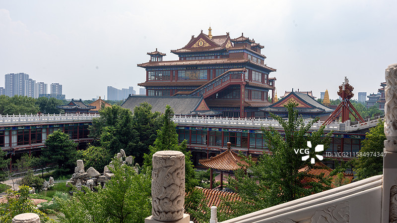 廊坊香河天下第一城景点建筑风光图片素材