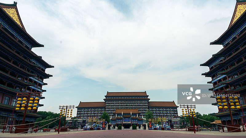 廊坊香河天下第一城景点建筑风光图片素材