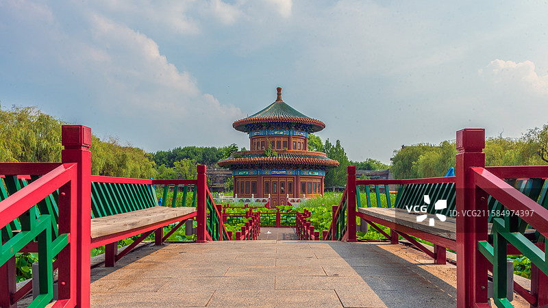廊坊香河天下第一城景点建筑风光图片素材