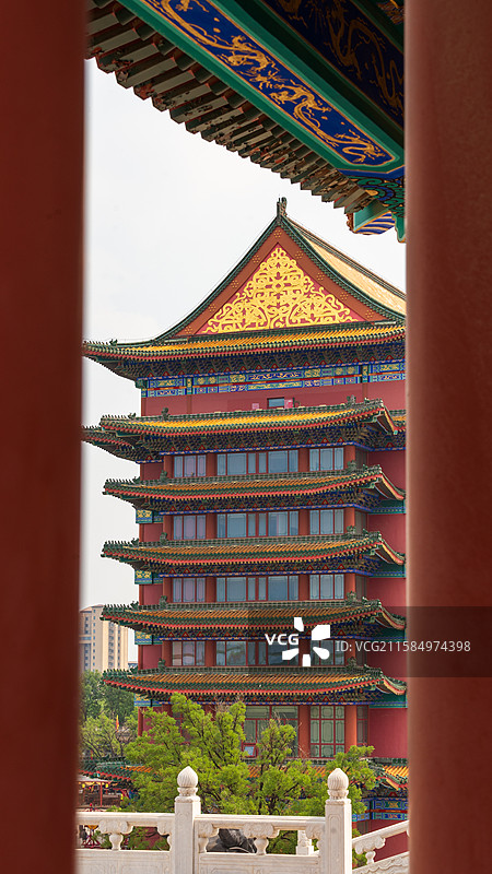 廊坊香河天下第一城景点建筑风光图片素材