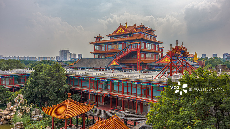 廊坊香河天下第一城景点建筑风光图片素材