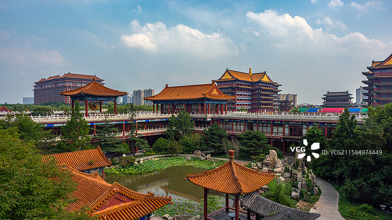 廊坊香河天下第一城景点建筑风光图片素材