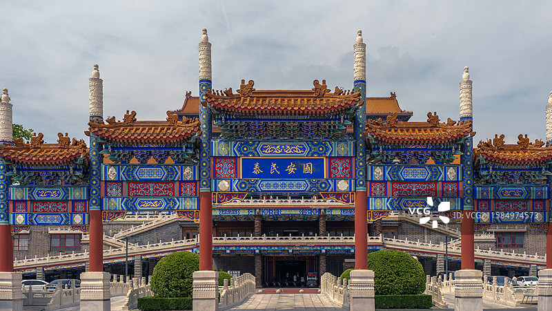 廊坊香河天下第一城景点建筑风光图片素材