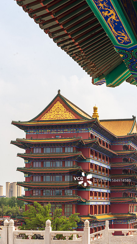 廊坊香河天下第一城景点建筑风光图片素材