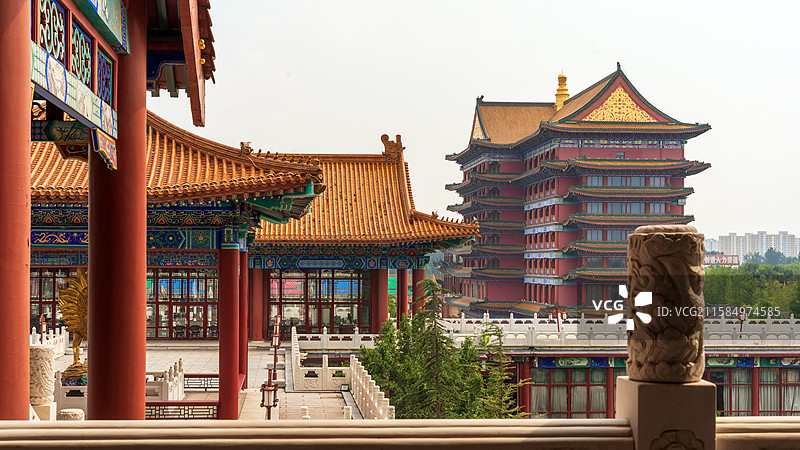廊坊香河天下第一城景点建筑风光图片素材