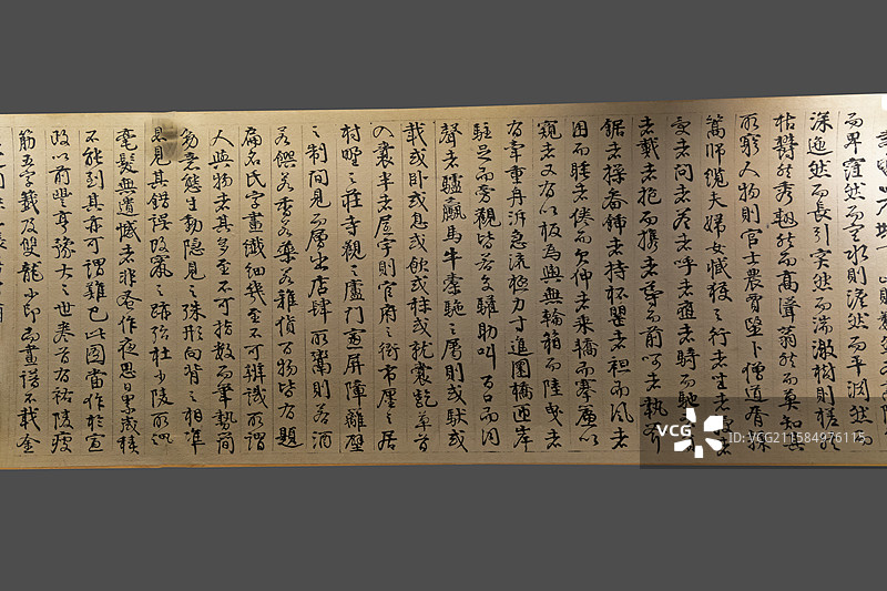 河南省开封博物馆“古代历史文化（《清明上河图》专题展）”：宋本清明上河图（复制品，北宋）图片素材