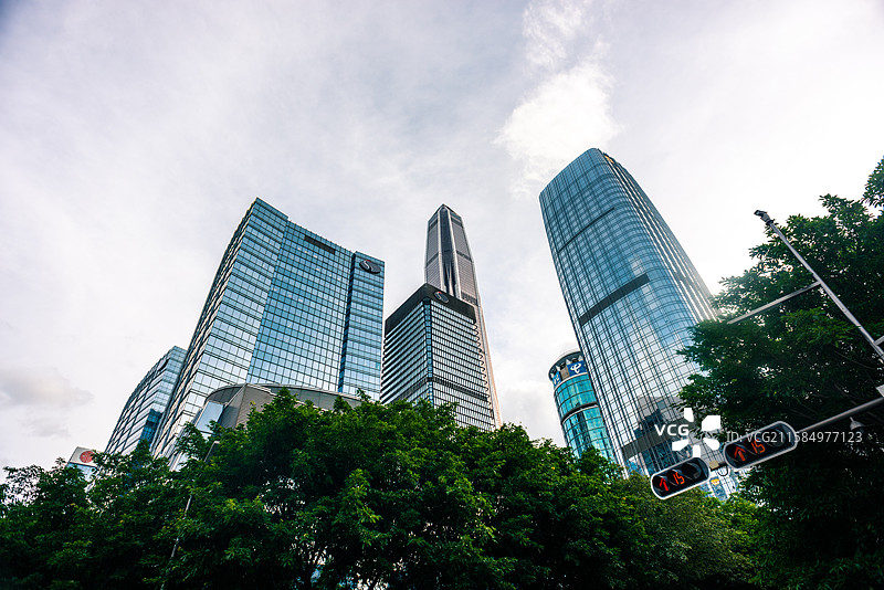 深圳福田区嘉里建设广场平安金融中心深圳节日大道益田路卓越时代福华路大中华国际交易广场金田路图片素材