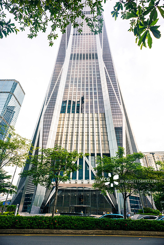 深圳福田区嘉里建设广场平安金融中心深圳节日大道益田路卓越时代福华路大中华国际交易广场金田路图片素材