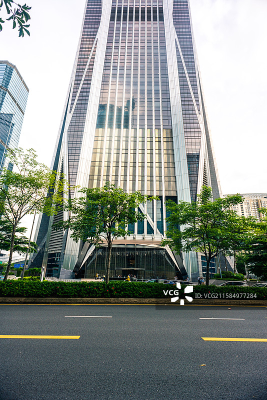 深圳福田区嘉里建设广场平安金融中心深圳节日大道益田路卓越时代福华路大中华国际交易广场金田路图片素材