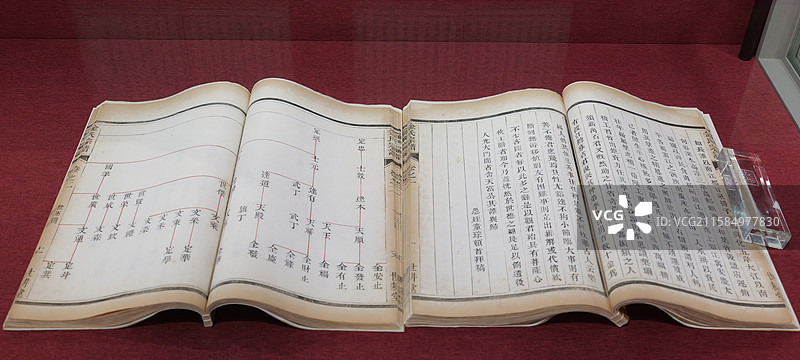 回族家谱 江苏镇江古润金氏族谱 清宣统活字本 上海图书馆藏图片素材