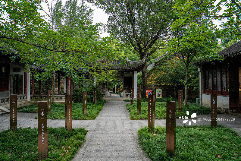 苏州天平山风景区-范仲淹纪念馆图片素材