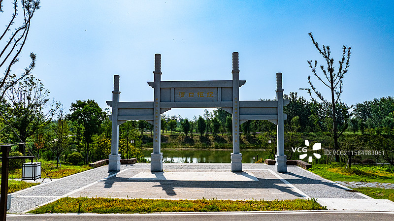 淮安市淮阴区大运河清口枢纽遗址码头三闸遗址图片素材