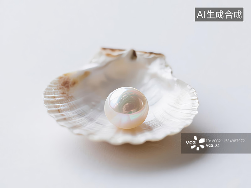 【AI数字艺术】珍珠——贝壳中的璀璨明珠图片素材