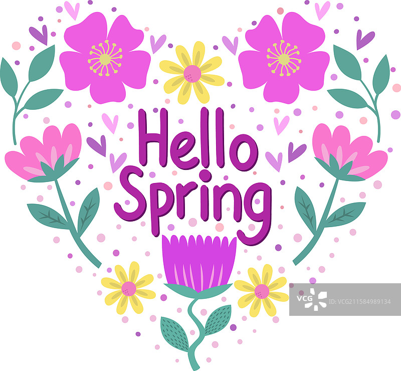 心形花环，上面有铭文图片素材