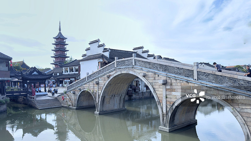 江南水乡千灯古镇图片素材