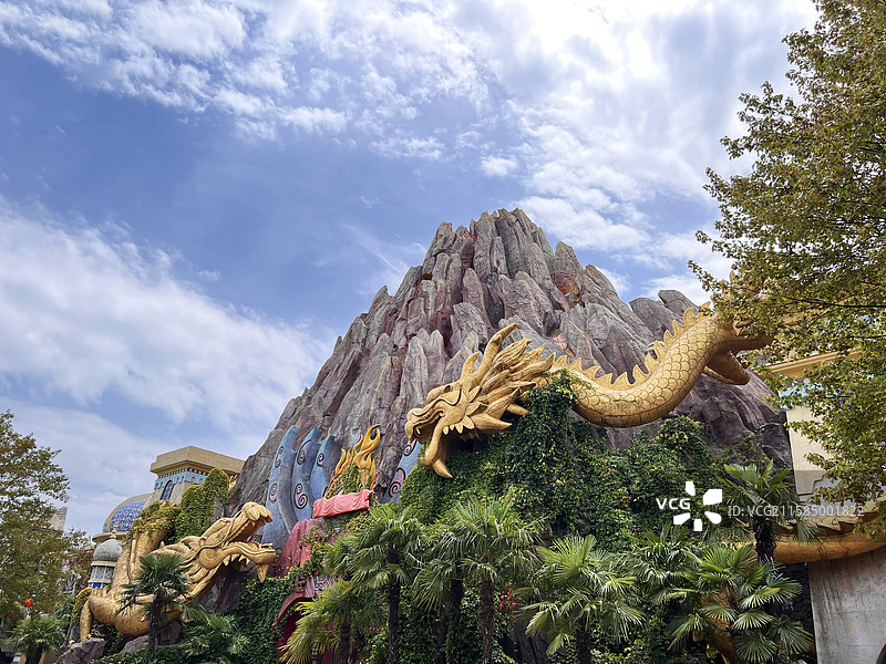 宁波杭州湾新区方特东方神画景区风光图片素材