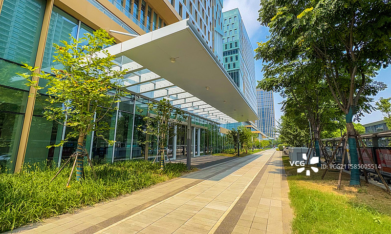 现代城市建筑，写字楼大堂，酒店大堂图片素材