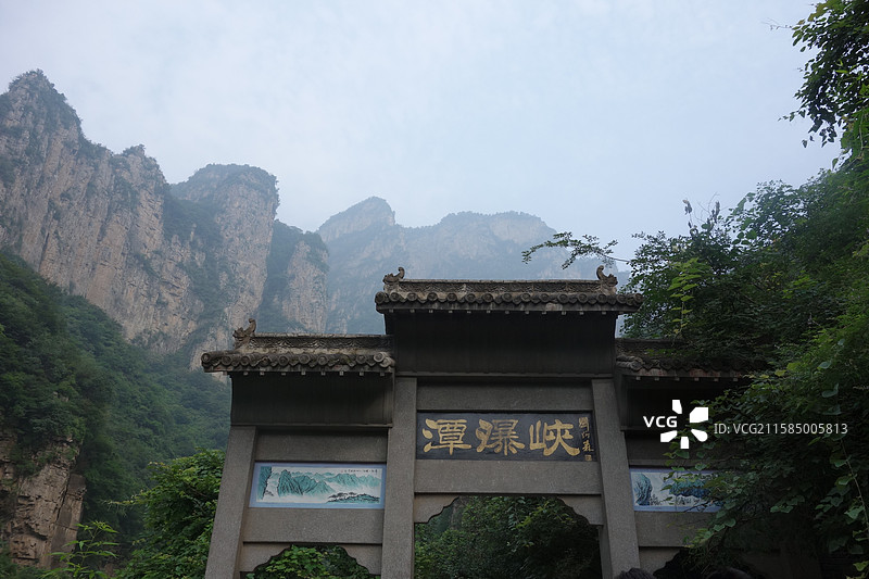 河南省焦作市修武县云台山：潭瀑峡图片素材