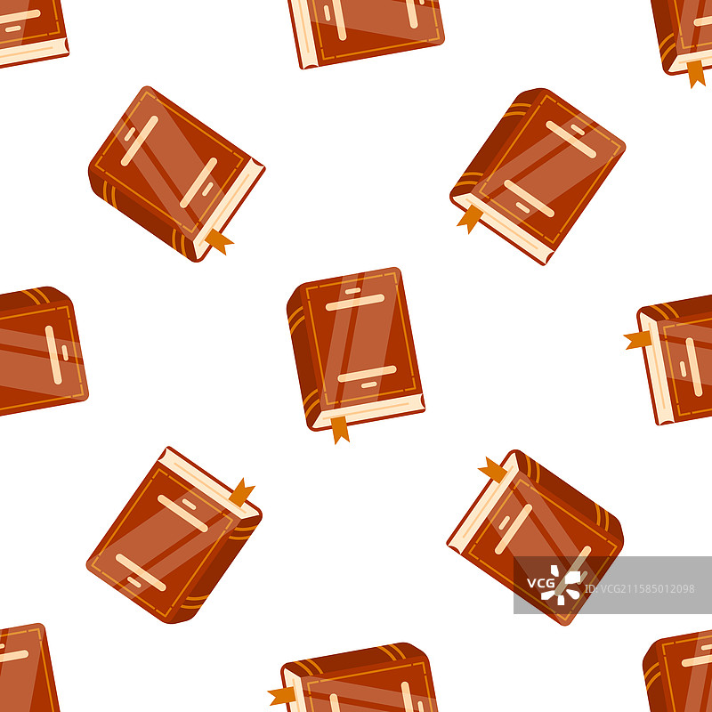 无缝图案的封闭硬壳书籍图片素材