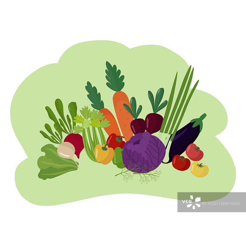 有机蔬菜健康食品海报横幅图片素材