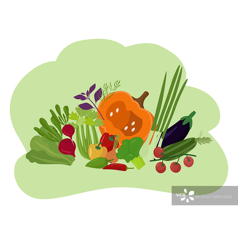 有机蔬菜健康食品海报横幅图片素材