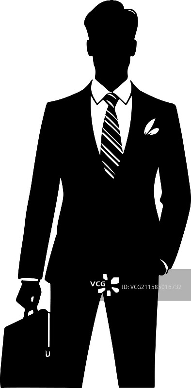 商业演示剪影套装图片素材