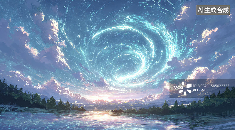 【AI数字艺术】梦幻天空背景图图片素材