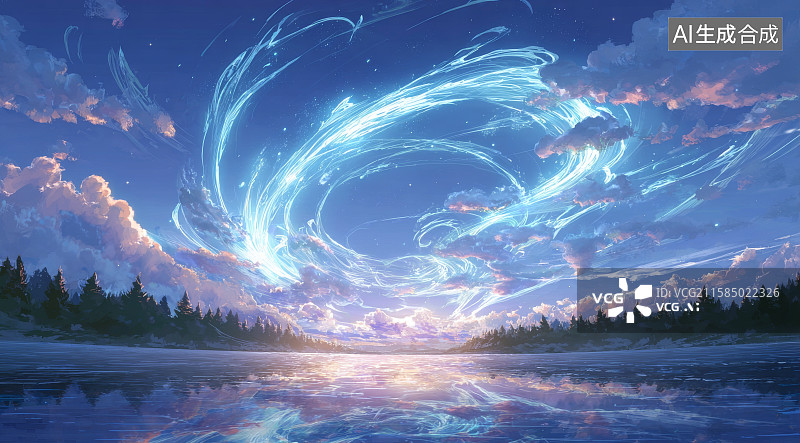 【AI数字艺术】梦幻天空背景图图片素材