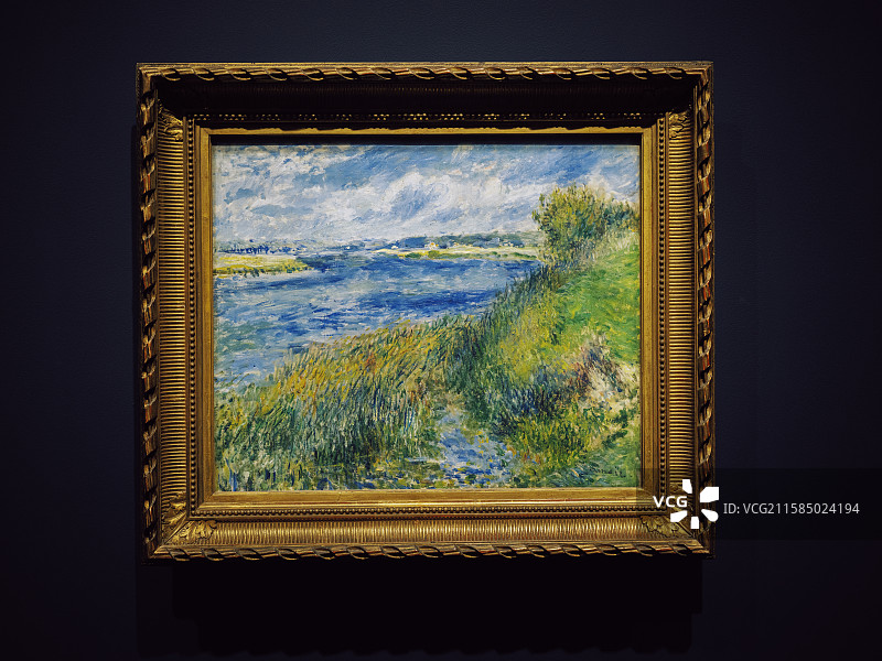 阿让特伊河岸 —— 克洛德·莫奈图片素材