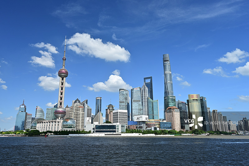上海外滩看浦东图片素材