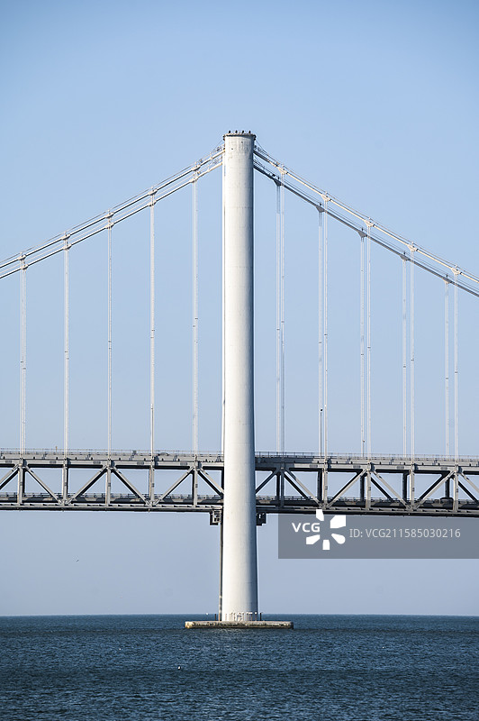 大连星海湾大桥桥梁桥墩图片素材