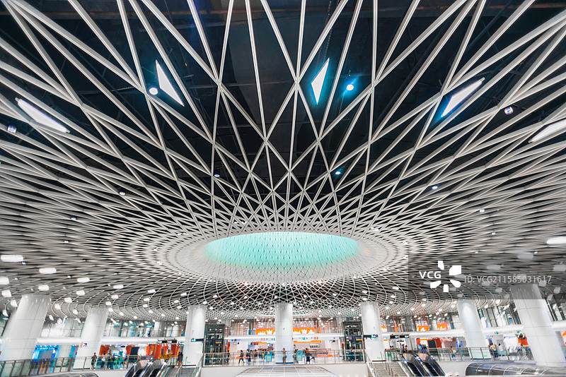 深圳岗厦北地铁站 深圳之眼图片素材