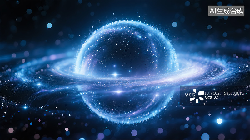 【AI数字艺术】深空星系插画图片素材