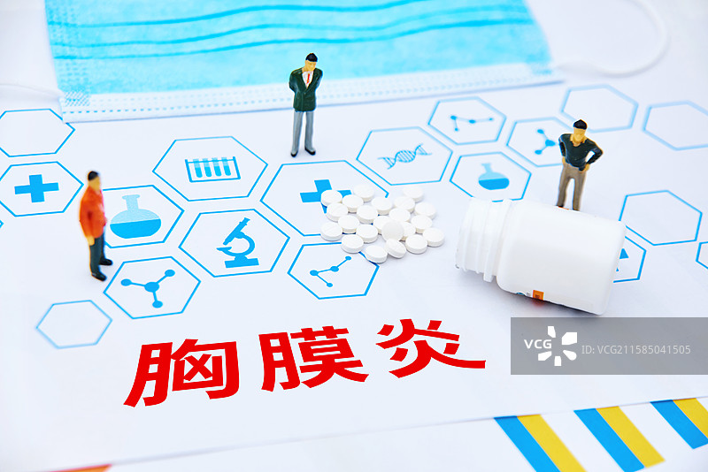 胸膜炎疾病概念图图片素材