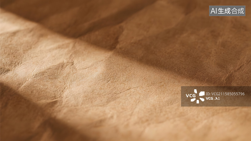 【AI数字艺术】棕色牛皮纸纹理背景图片素材