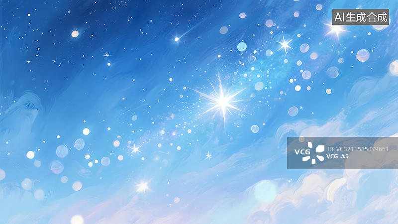 【AI数字艺术】梦幻 唯美 星光 粒子 闪烁 印象派 莫奈 光影图片素材