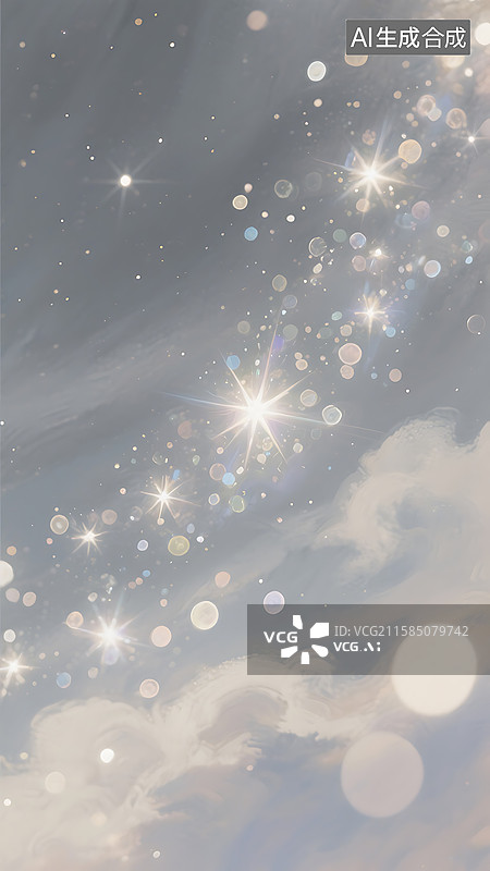 【AI数字艺术】梦幻 唯美 星光 粒子 闪烁 印象派 莫奈 光影图片素材