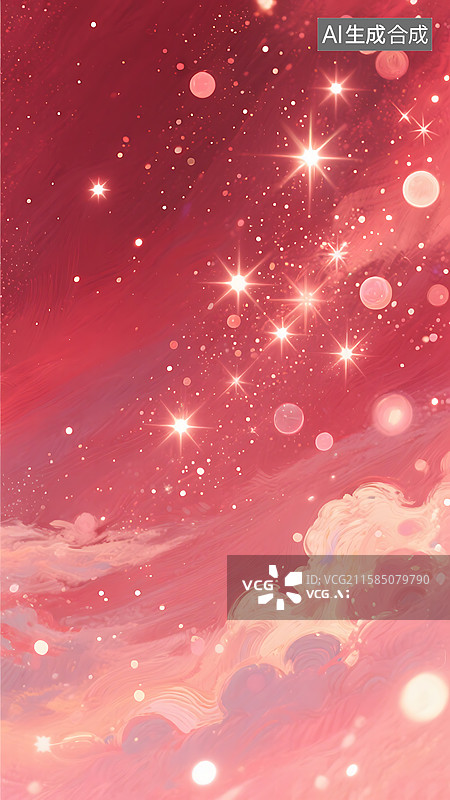 【AI数字艺术】梦幻 唯美 星光 粒子 闪烁 印象派 莫奈 光影图片素材