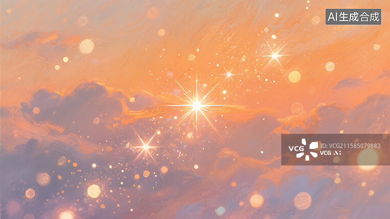 【AI数字艺术】梦幻 唯美 星光 粒子 闪烁 印象派 莫奈 光影图片素材