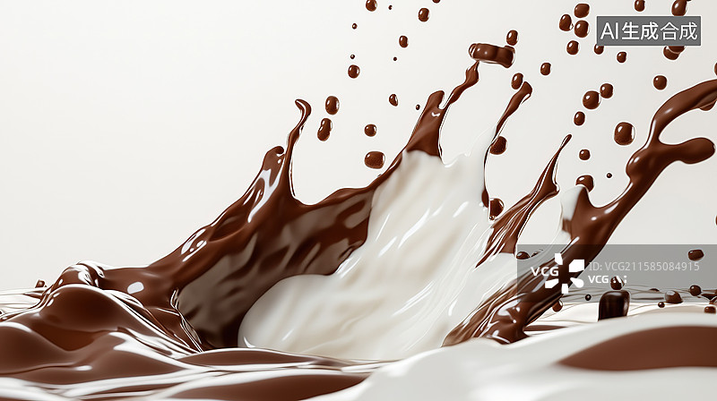 【AI数字艺术】牛奶图片素材