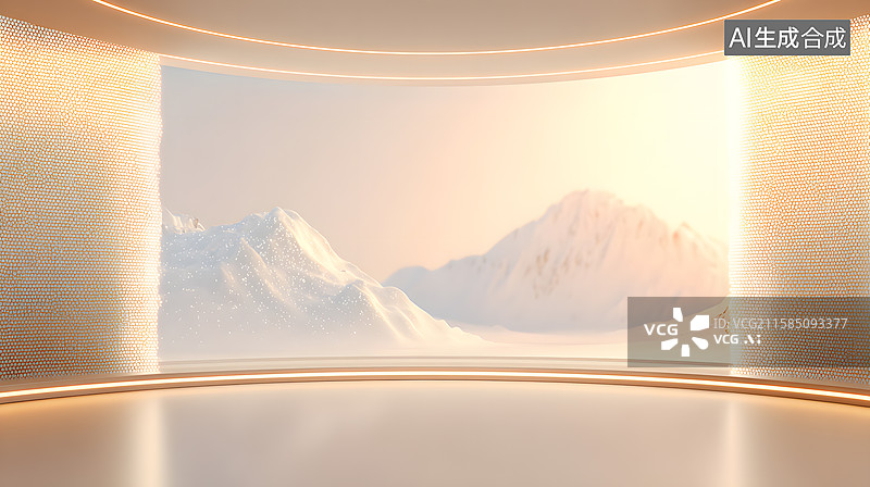 【AI数字艺术】梦幻金辉图片素材